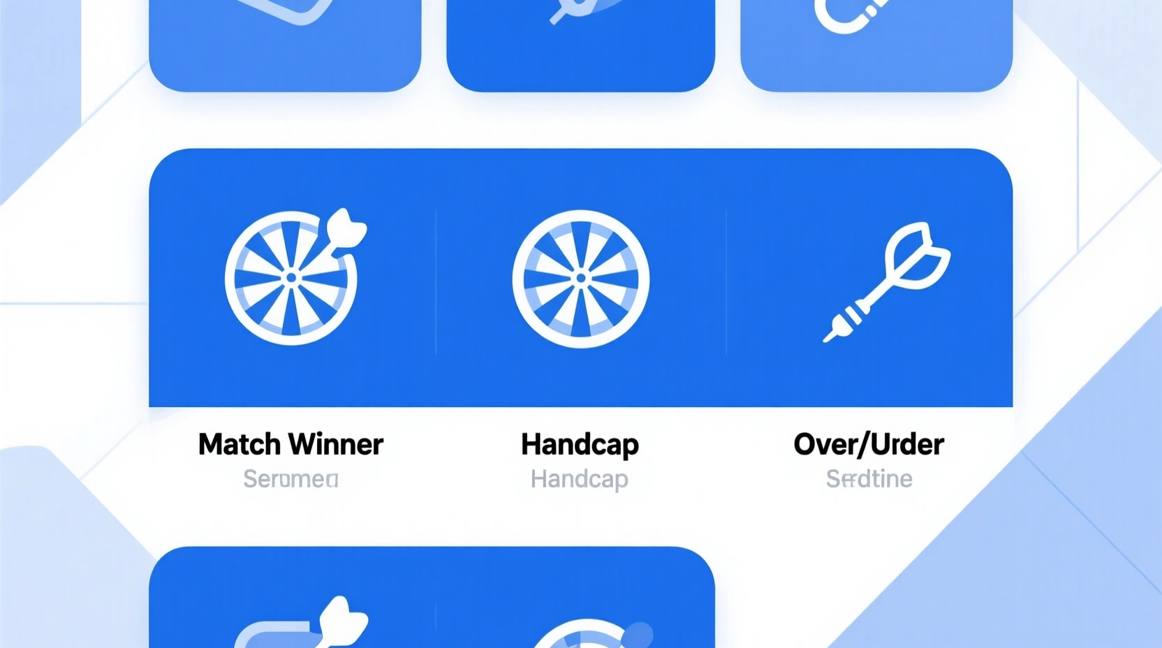 Infografik verschiedener Darts Wettarten